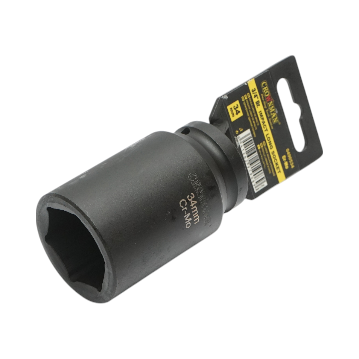 Cheie tubulara de impact lunga 34mm, patrat 3/4 inch Cr-Mo Crownman - imagine 2