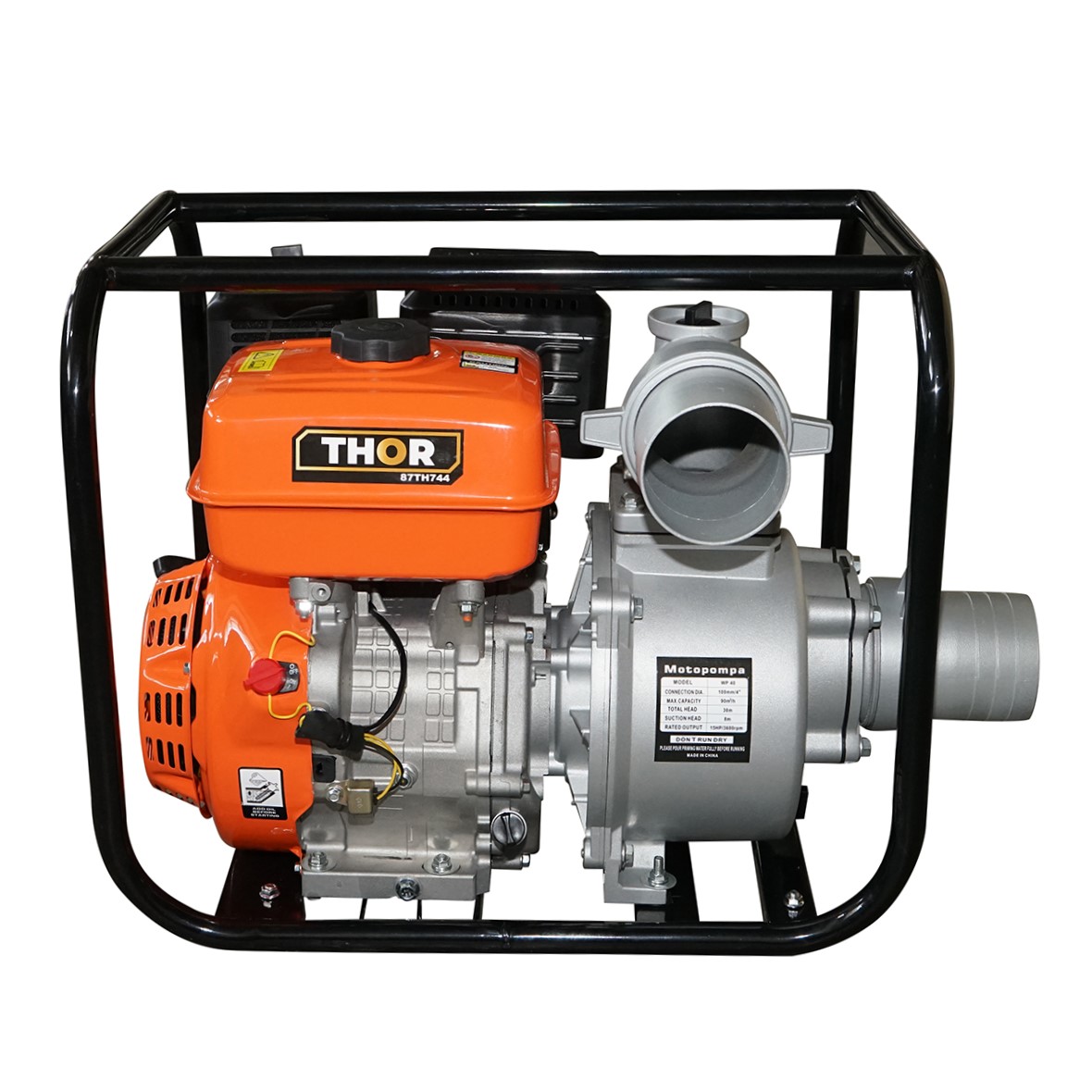 Motopompa pe benzina WP40 13CP, 4 toli, debit maxim 80m3/h adancime de absorbtie 7m inaltime refulare 28m Thor - imagine 2