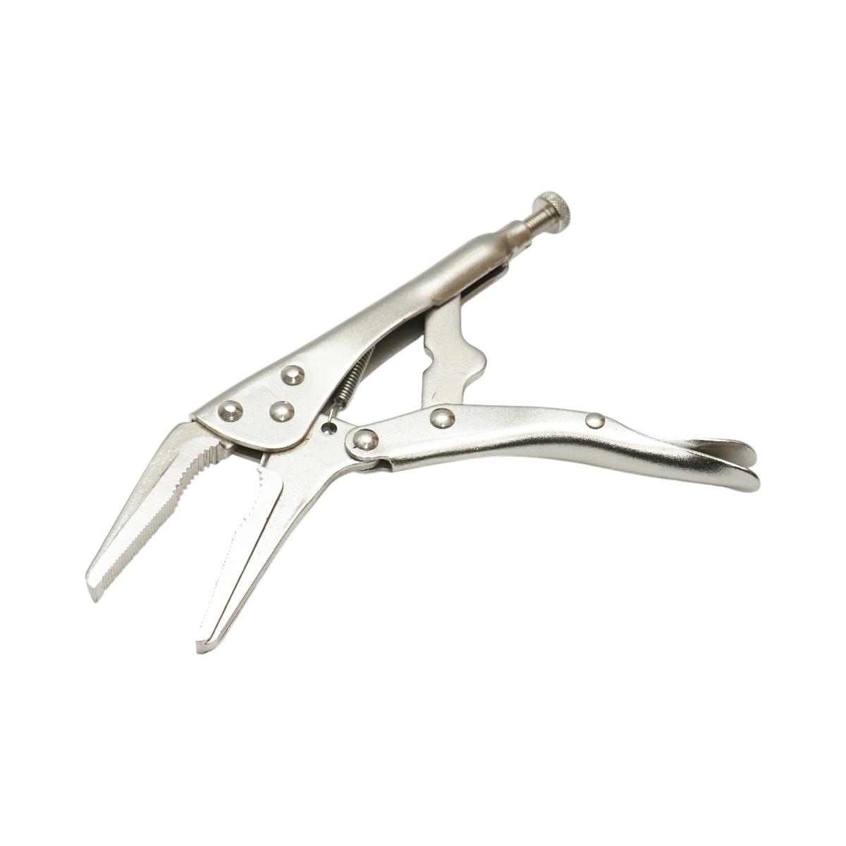 Cleste autoblocant cu falci curbate tip V 250mm Cr-V - imagine 2