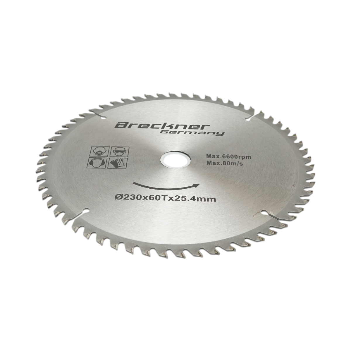 Disc circular vidia pentru lemn 230x25.4mm, 60 dinti, turatie maxima 6600rpm Breckner Germany - imagine 2