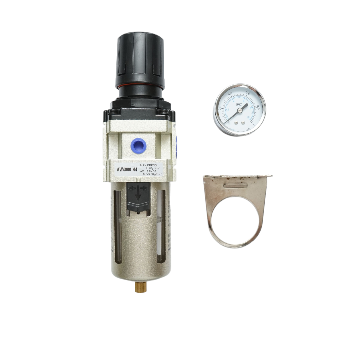Filtru aer cu regulator presiune max. 1 MPa, racord 1/2 - imagine 2