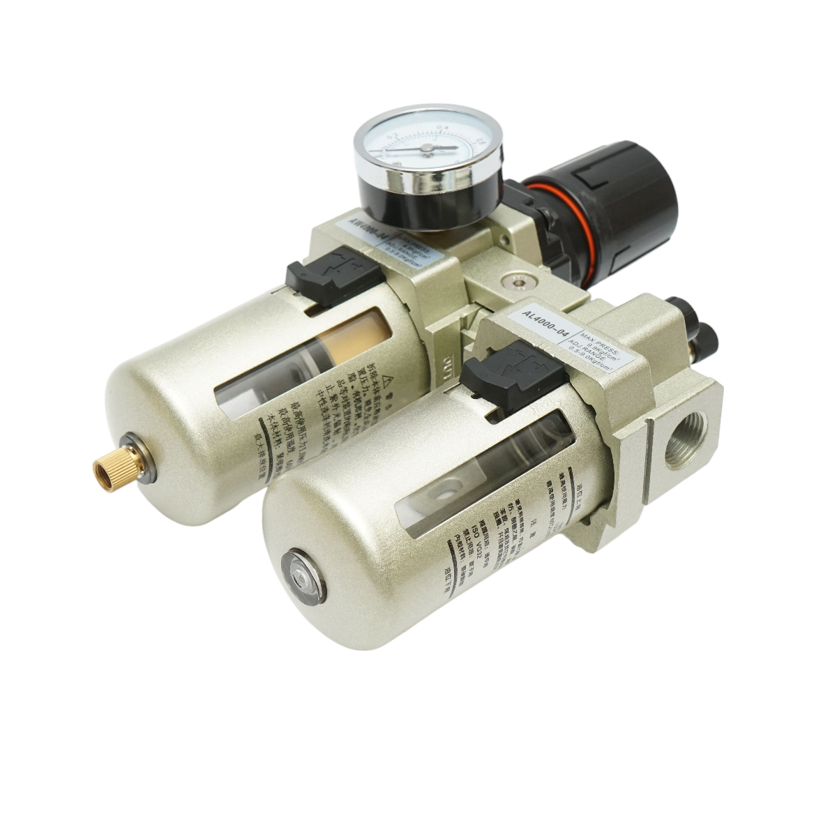 Filtru aer si ungator cu regulator de presiune max. 1 MPa, racord 1/2 - imagine 2