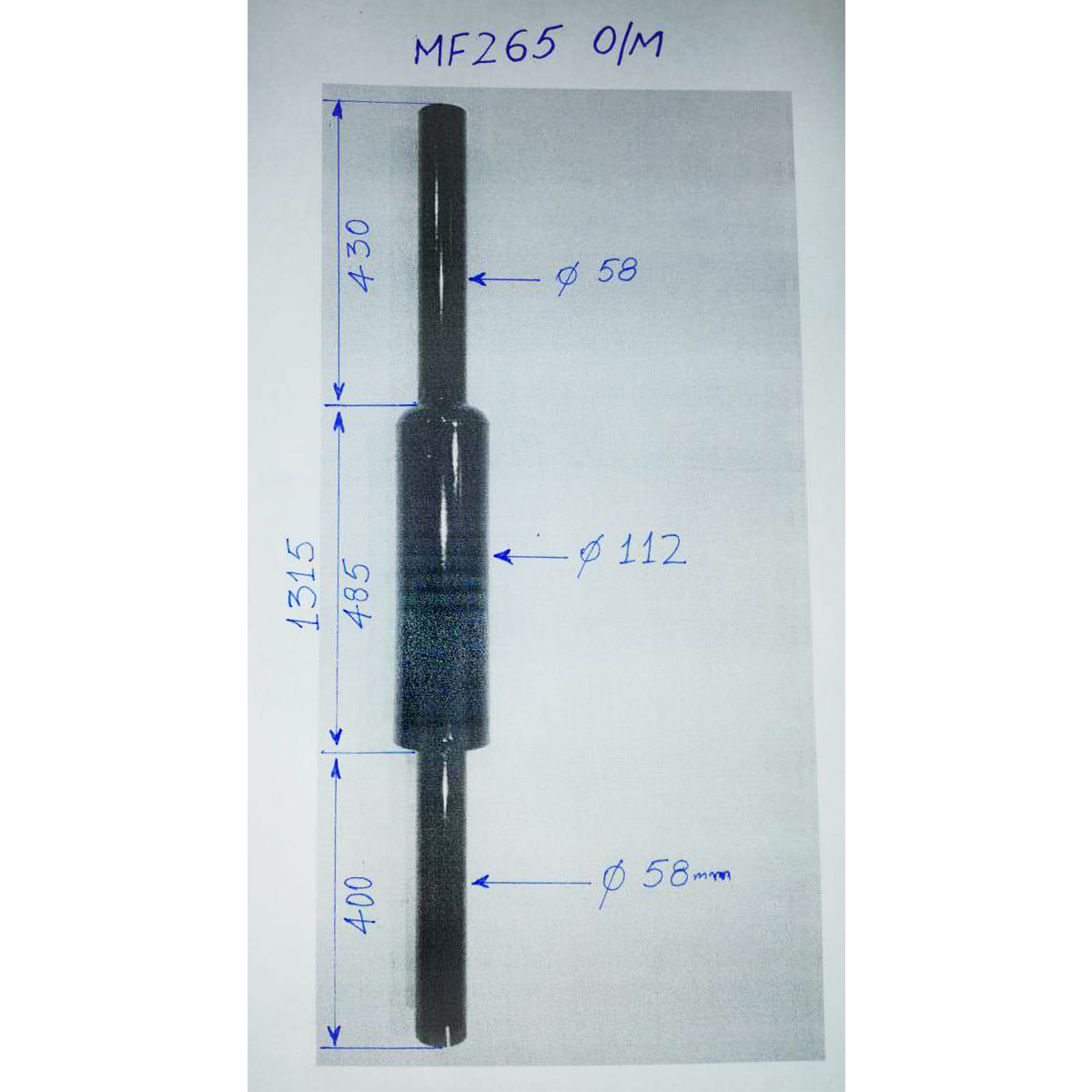 Toba esapament pentru Massey Ferguson 265 O/M - imagine 2