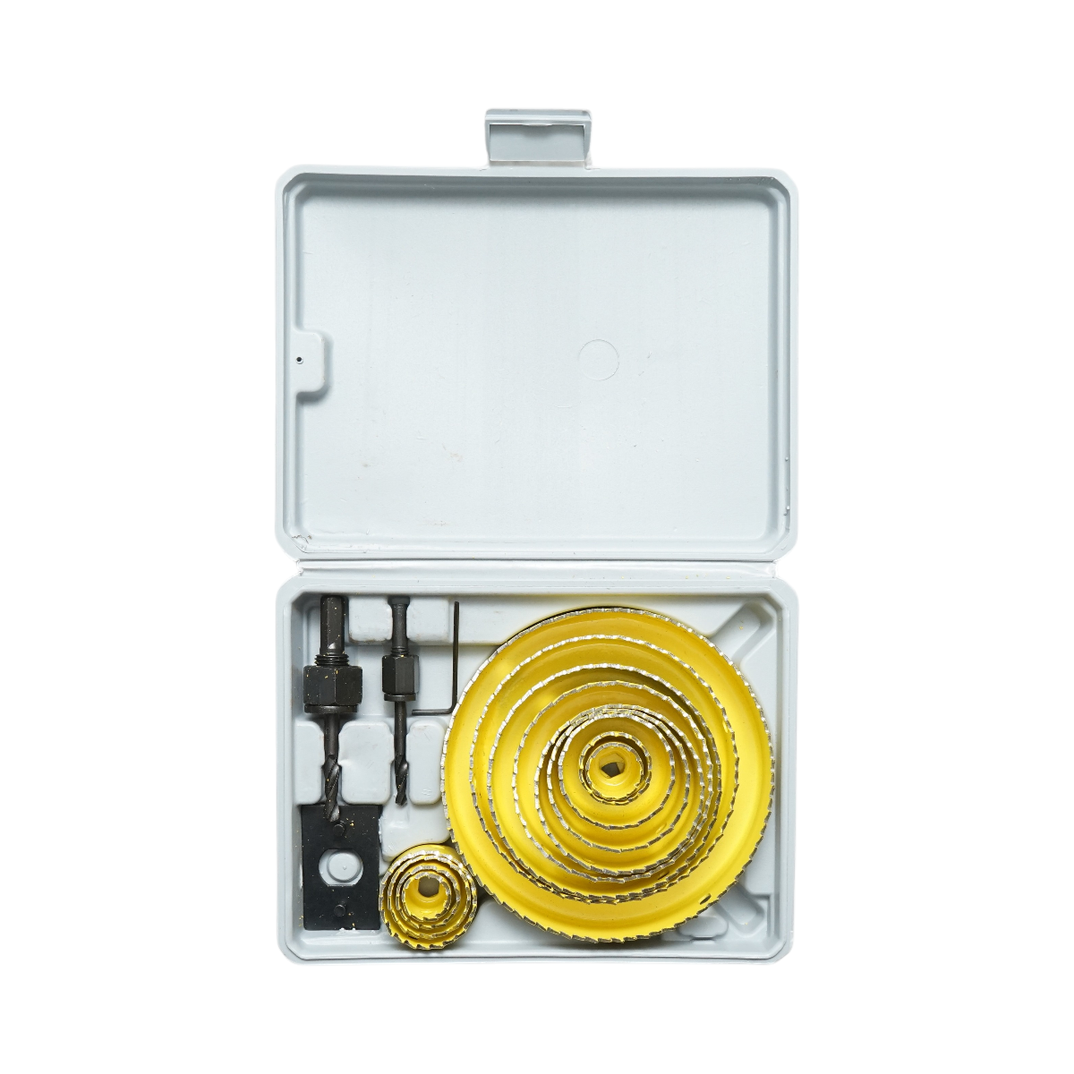 Set 13 carote circulare 19-127mm pentru rigips, lemn, PVC 17 piese - imagine 2