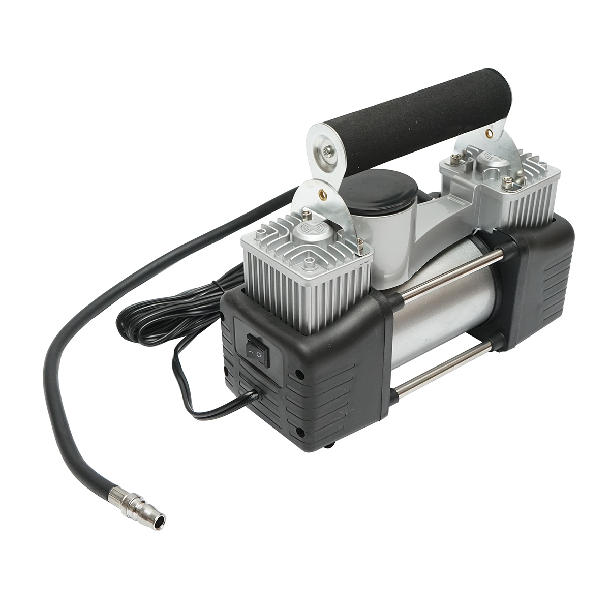 Compresor aer umflat roti 12V, 150PSI, 85l/min, 2 cilindrii, cablu 3m pentru priza bricheta auto - imagine 2