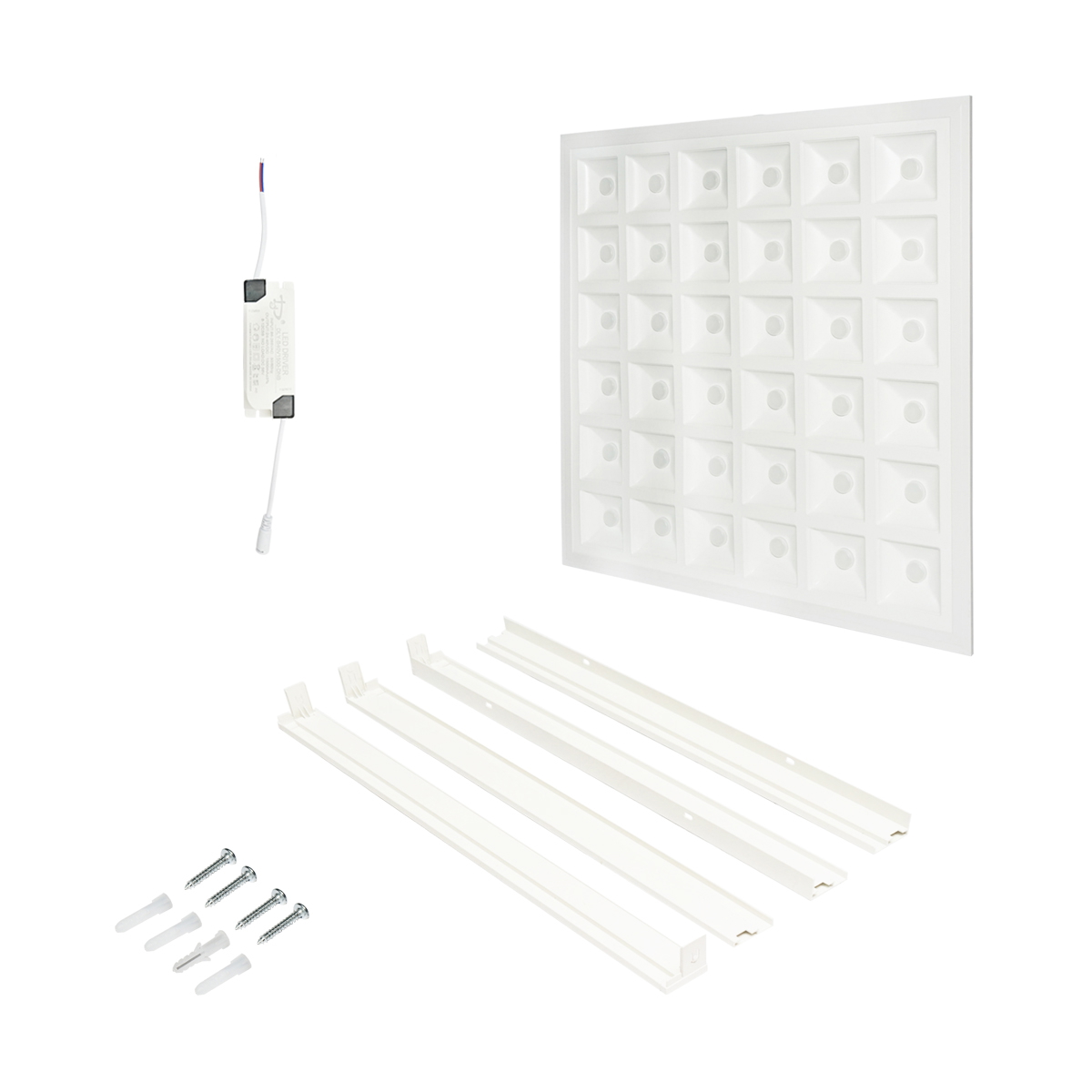 Panou LED slim 60W, 220V, IP20, 6500K, 595x595x20mm pentru tavan casetat Breckner Germany - imagine 2