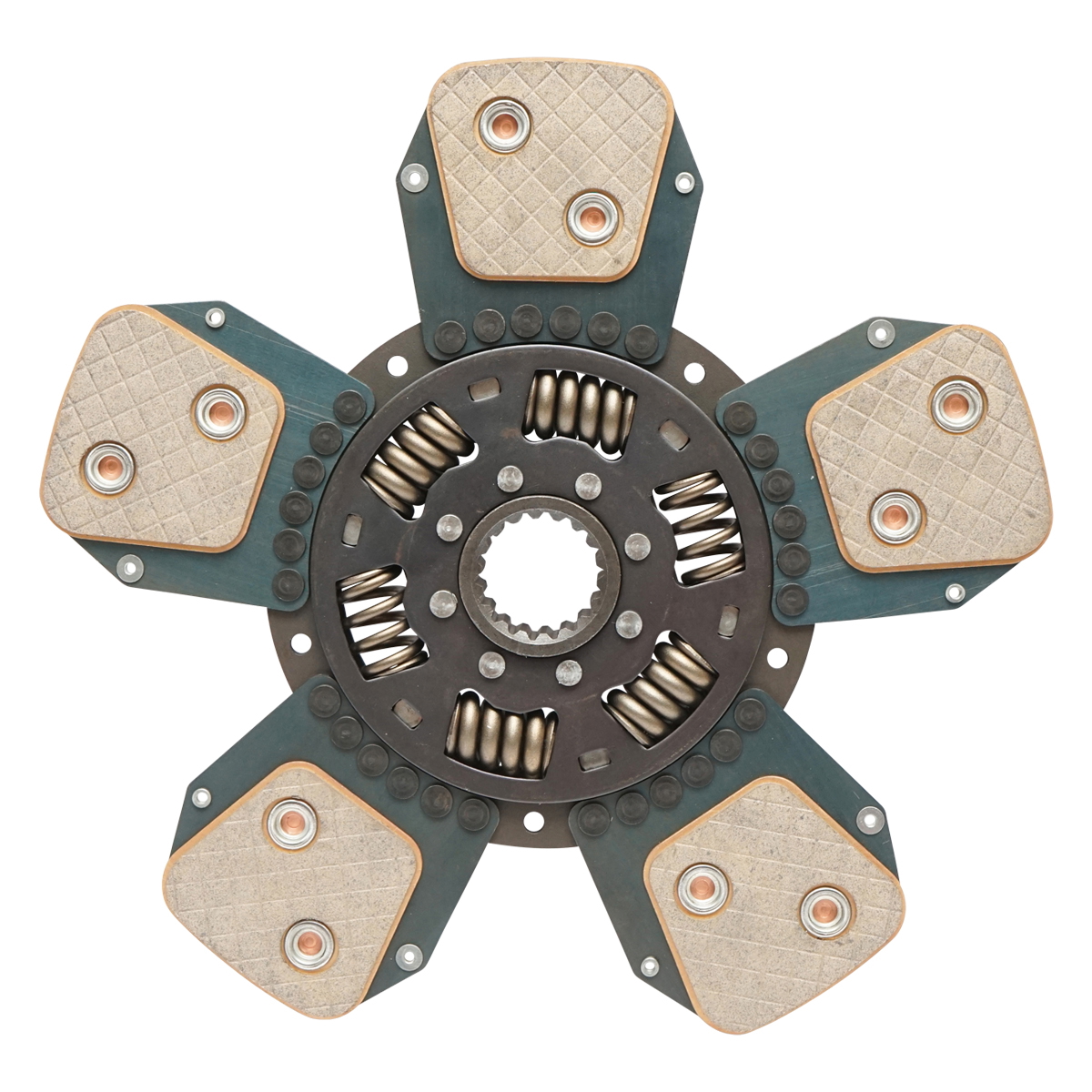 Disc ambreiaj cu ferodou si arc 18 caneluri pentru Tractor Forestier cu motor Perkins - imagine 2
