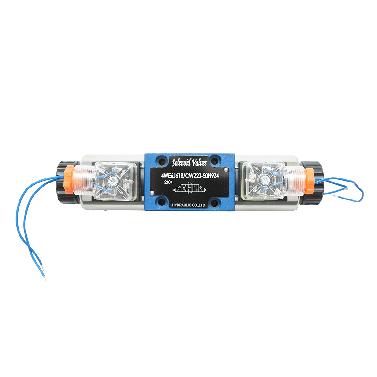Electrovalva directionala AC220V pentru 6 cai control debit instalatii hidraulice HDQX2206J 4WE6J61B CW220-50N9Z4 - imagine 2