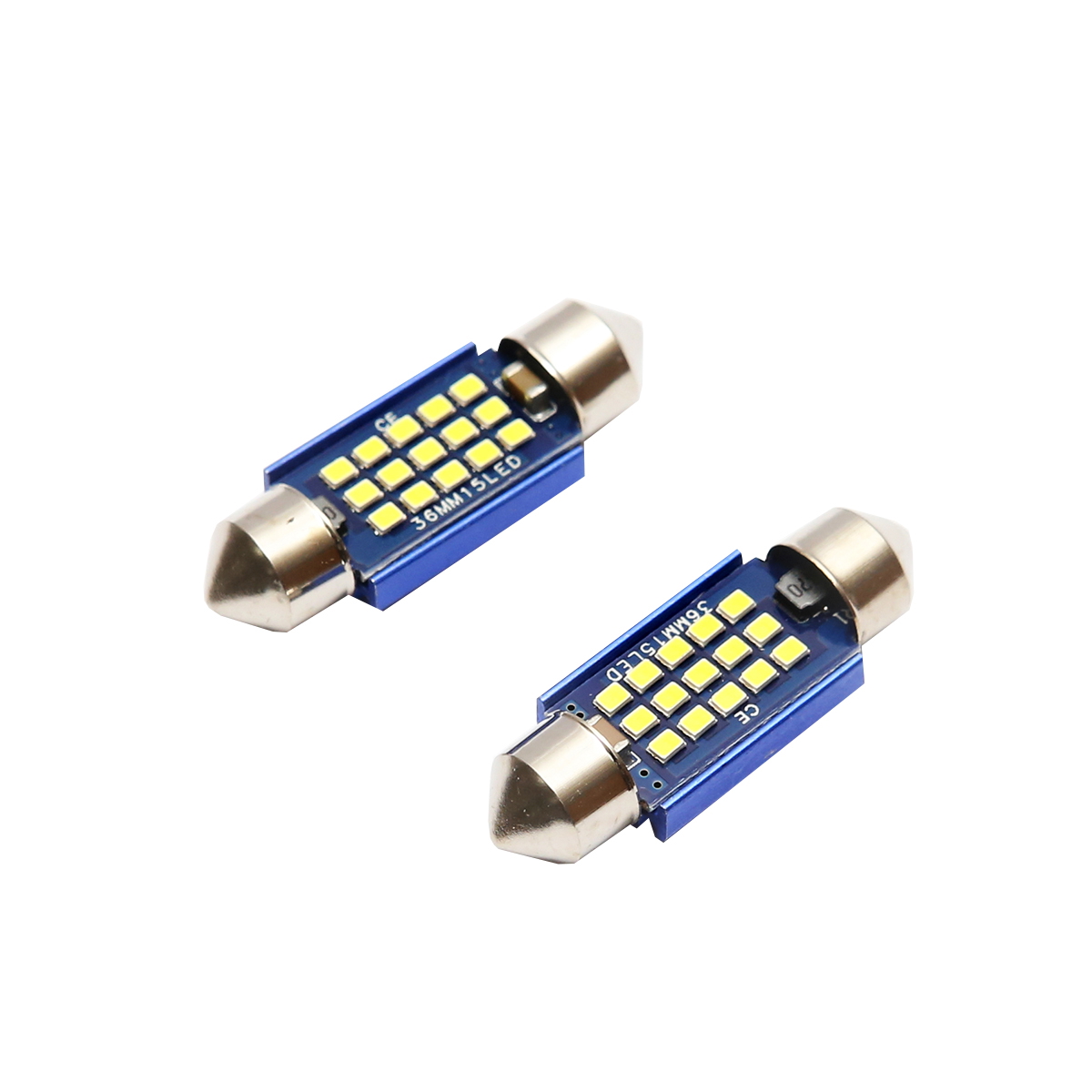 Set 2 becuri LED SMD SOFIT 36mm 12V 0,2A lumina rece Breckner Germany - imagine 2