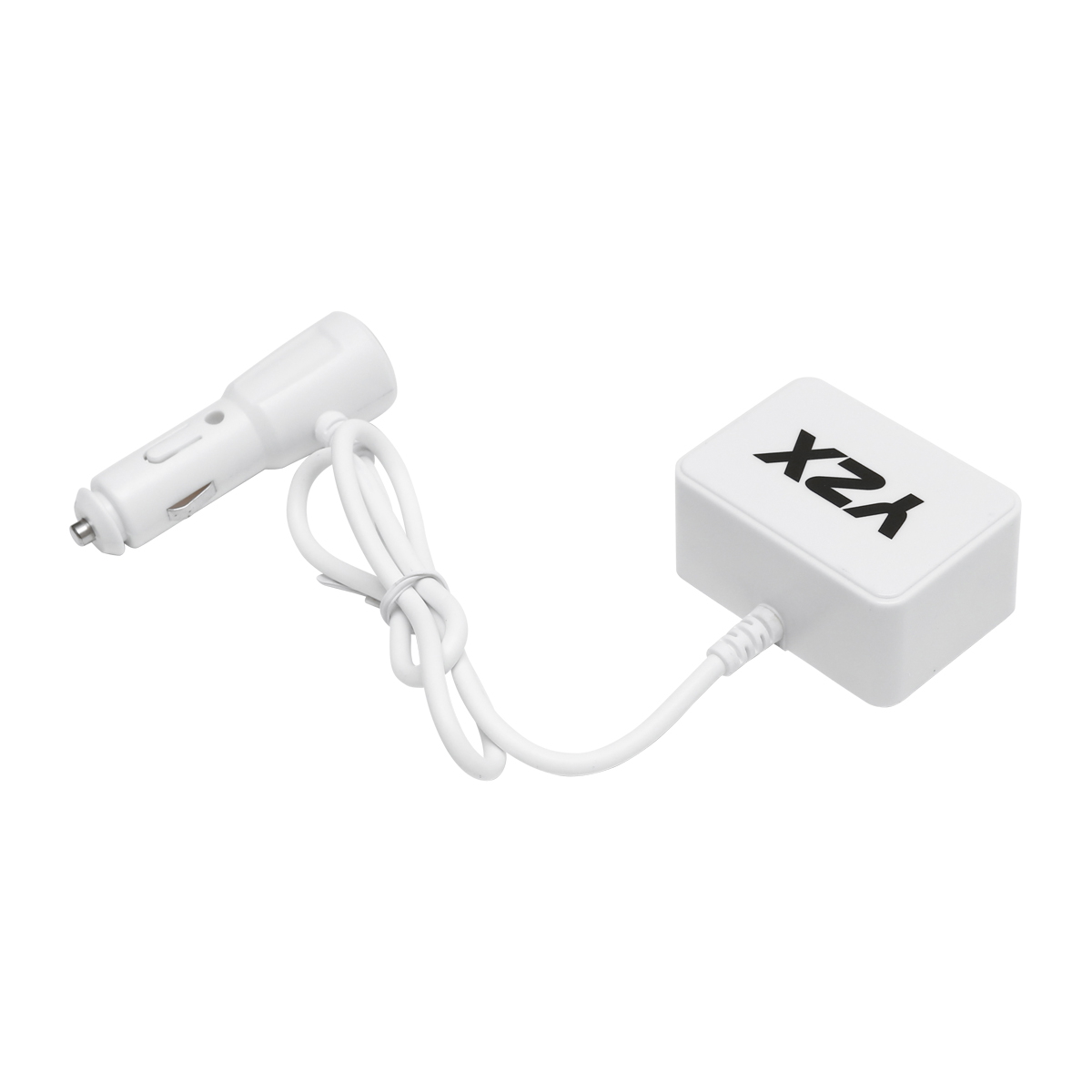 Adaptor bricheta auto dubla 12/24V si 1 port USB 5V 1000mA alb - imagine 2