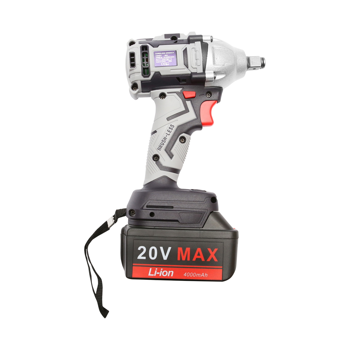 Masina de insurubat cu impact 320Nm, acumulator 20V/4000mAh si incarcator 220V/50-60Hz, ax 12.7mm, 2200rot/min IP20 Makute - imagine 2