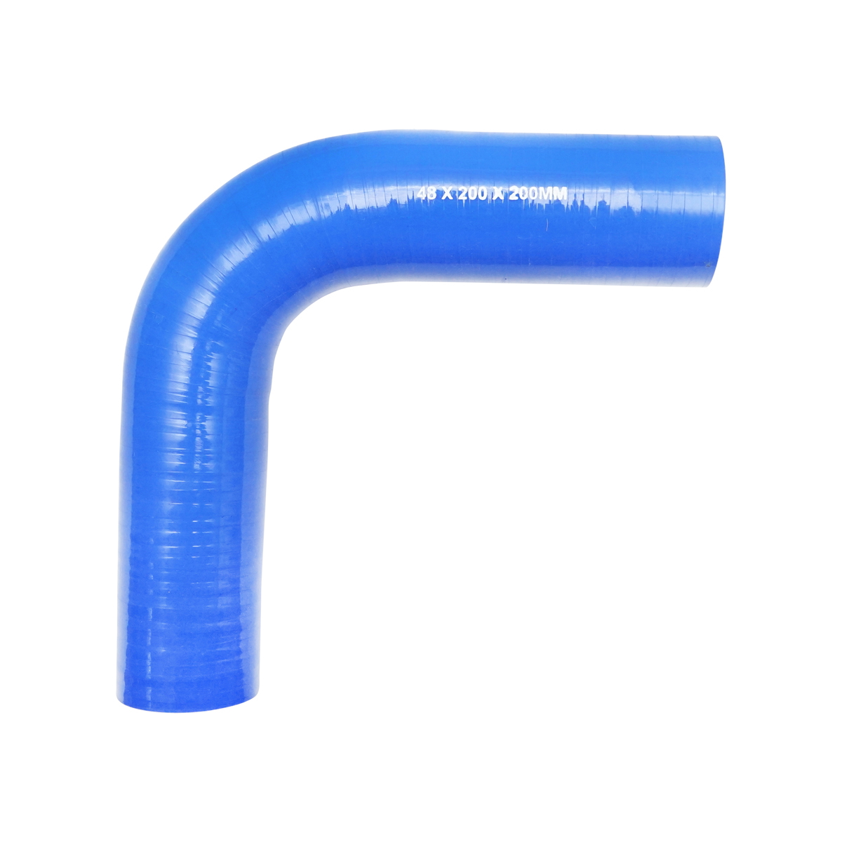 Furtun cotit silicon 90 grade cu insertie textila int. 48x200x200mm Breckner Germany - imagine 2