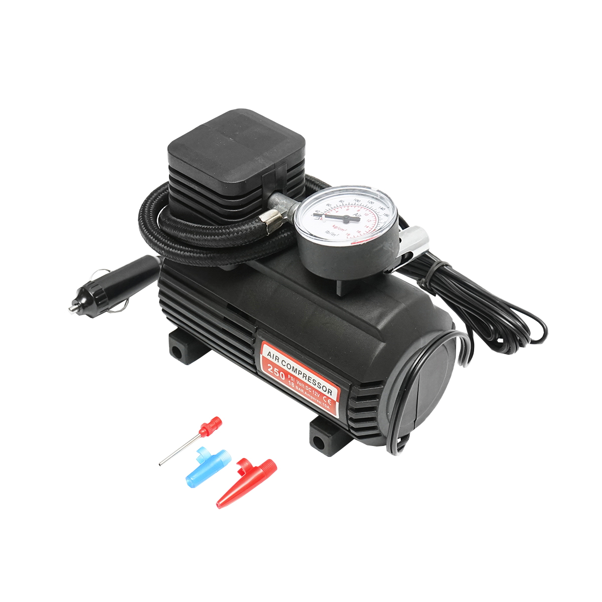 Compresor auto 12V/10A, alimentare la priza bricheta auto, presiune maxima 18 Bar Breckner Germany - imagine 2