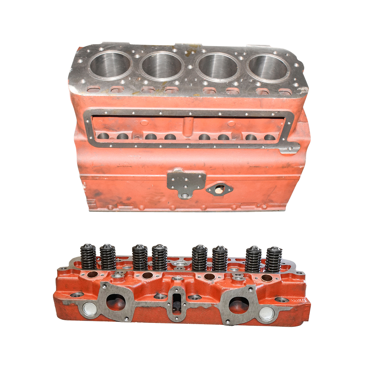 Bloc motor pe cuzinet/inel cu chiulasa asamblata pentru tractor UTB U-650 103.01.066 / 110.02.909 - imagine 2
