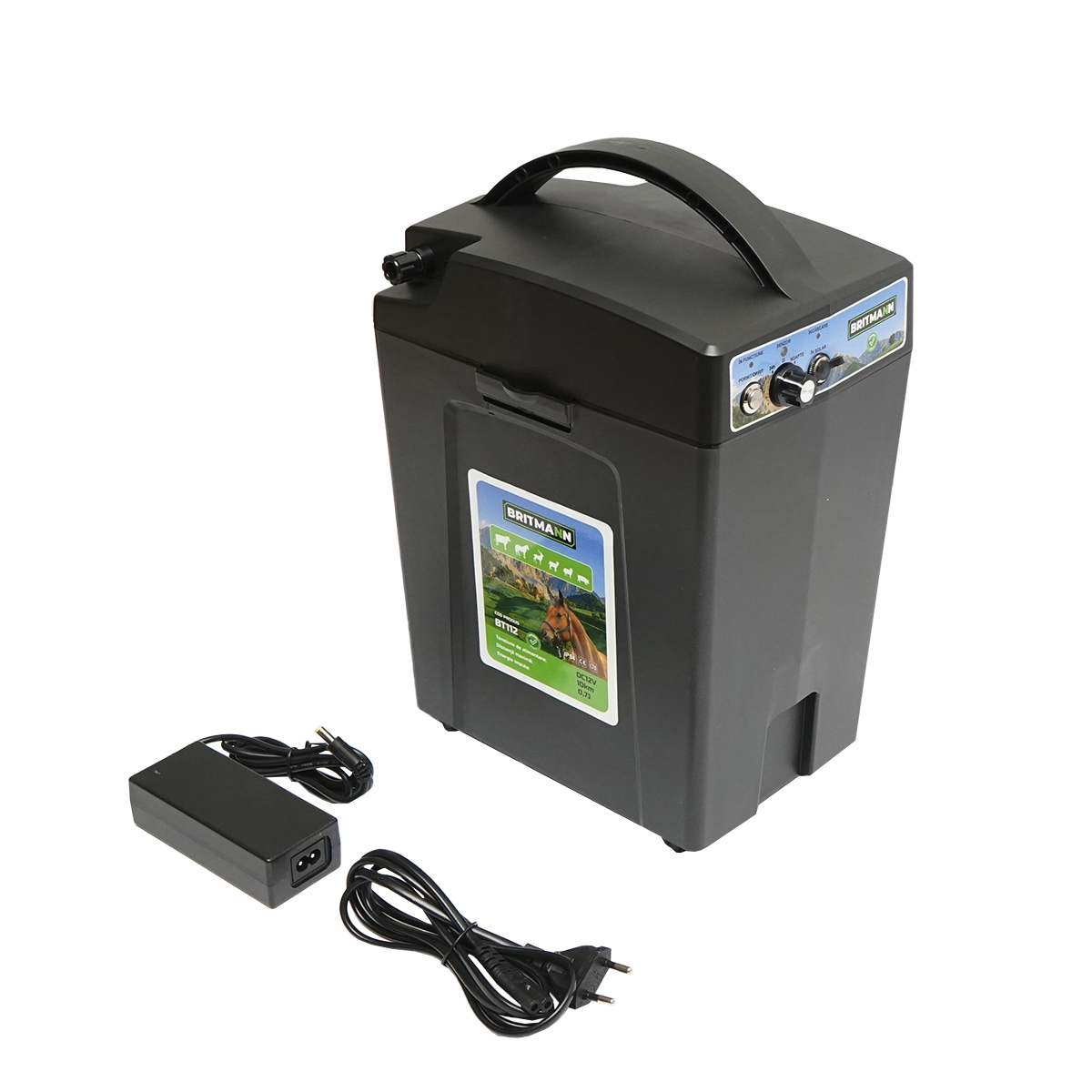 Aparat generator de impulsuri 0,7 Joule tensiune 12V gard electric Britmann - imagine 2