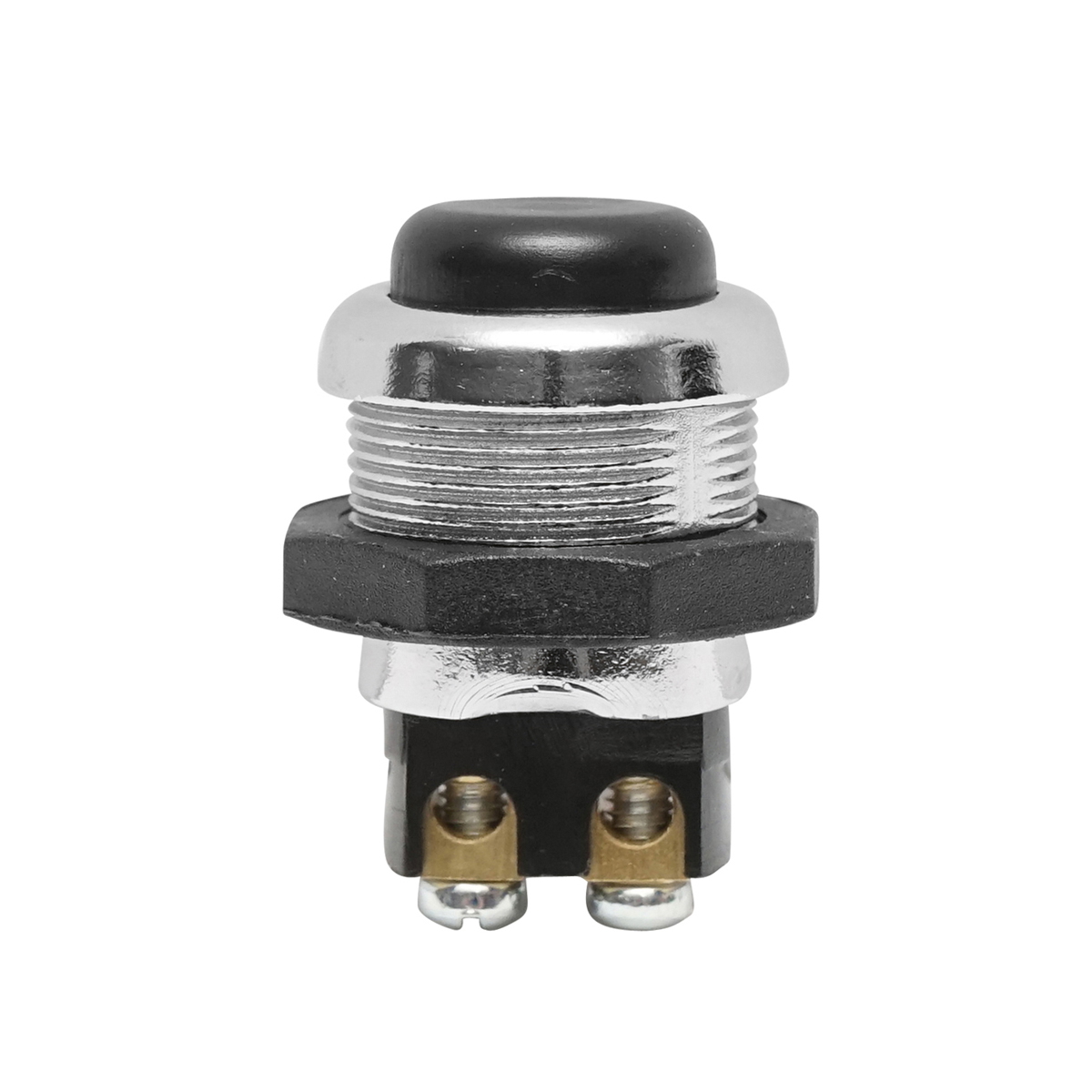 Buton pornire metalic cu revenire 12-24V DC/10A, 125-250V AC/2A Breckner Germany - imagine 2