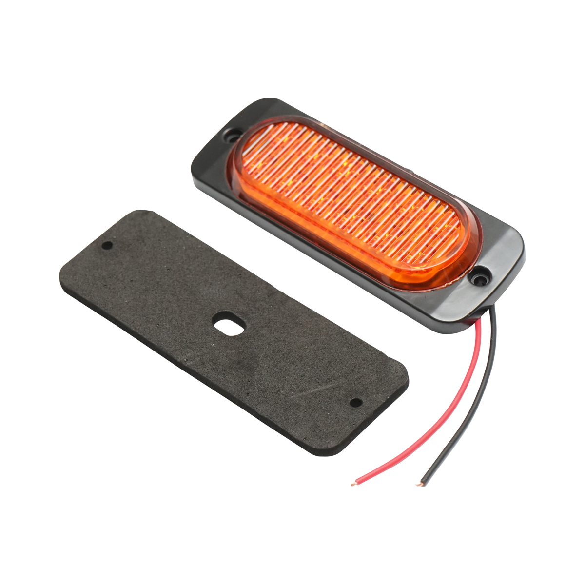 Lampa laterala stroboscopica LED galbena 116mm 12-24V FR1278Y Breckner Germany - imagine 2