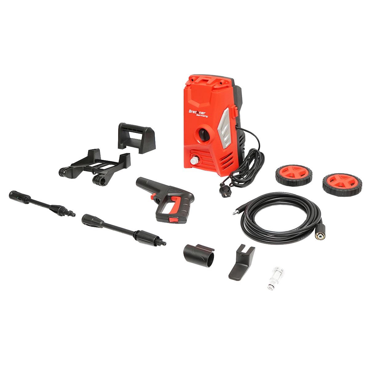 Aparat de spalat cu presiune 1600W, 130 bari 5.2l/min cu furtun si pistol Breckner Germany - imagine 2