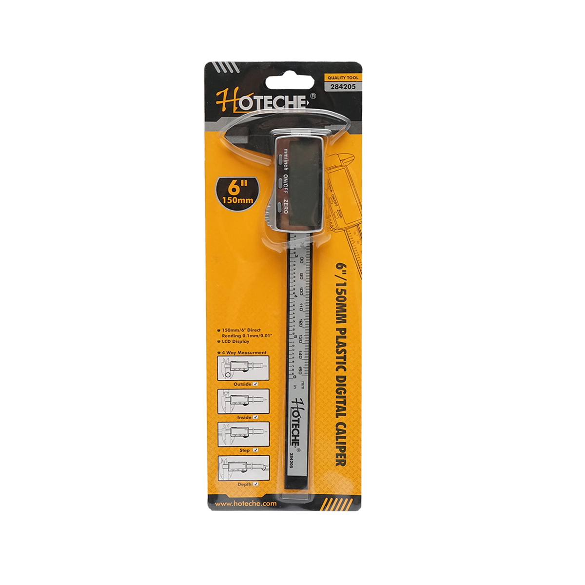 Subler digital 150mm pentru diametre interioare si exterioare Hoteche - imagine 2