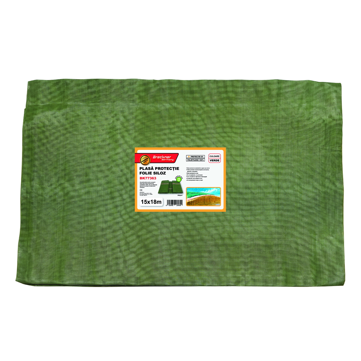 Plasa/prelata protectie pentru folie siloz verde 15x18m Breckner Germany - imagine 2