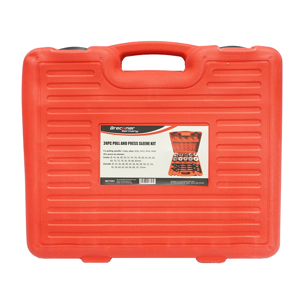 Trusa presa pentru extras bucse si rulmenti 24 piese Breckner Germany - imagine 2