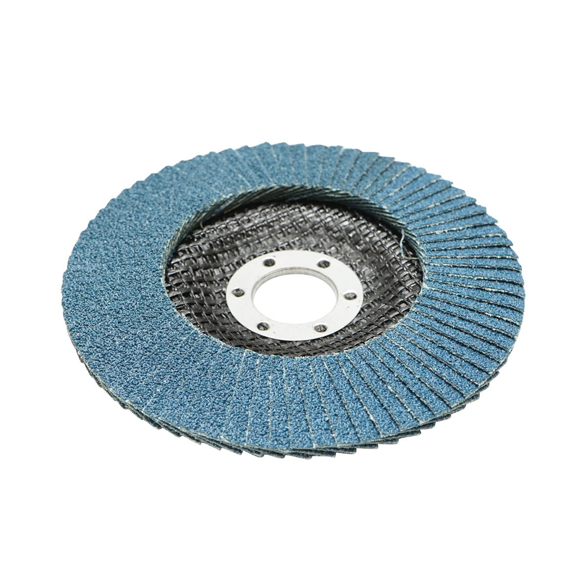 Disc lamelar abraziv cu zirconiu pentru polizat metal inox P60, 125mm Breckner Germany - imagine 2